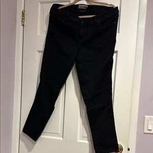 Like New- worn once Torrid luxe skinny sateen stretch Black Jeans